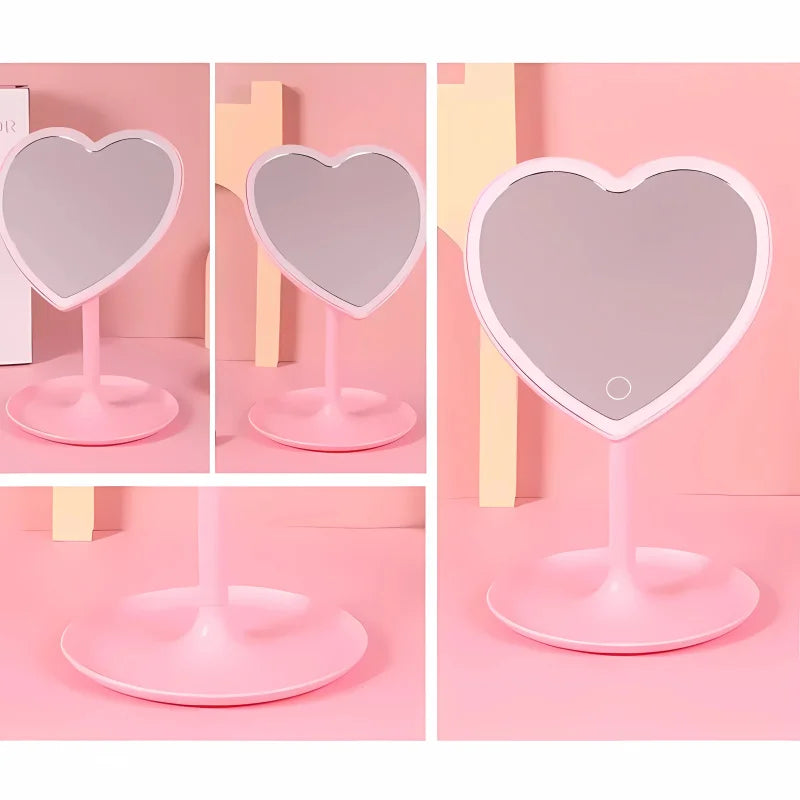 Miroir Coeur Led