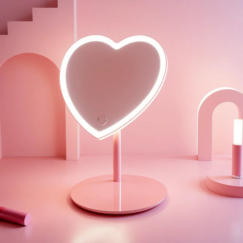 Miroir Coeur Led
