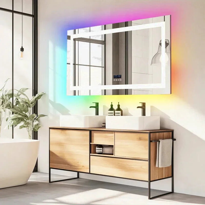 Miroir Salle De Bain 120 Cm LED Anti Buée