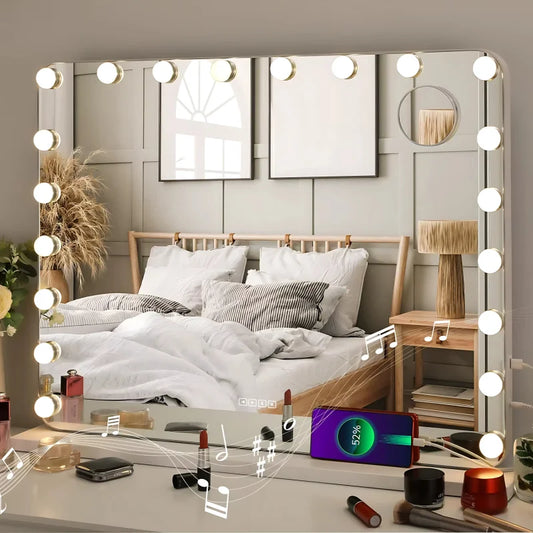 Miroir Coiffeuse LED Bluetooth