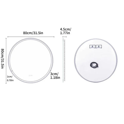 Miroir Rond LED 60 Cm